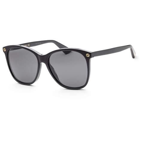 Gucci Women's GG0024S GG/0024/S 001 Black/Gold Fashion 